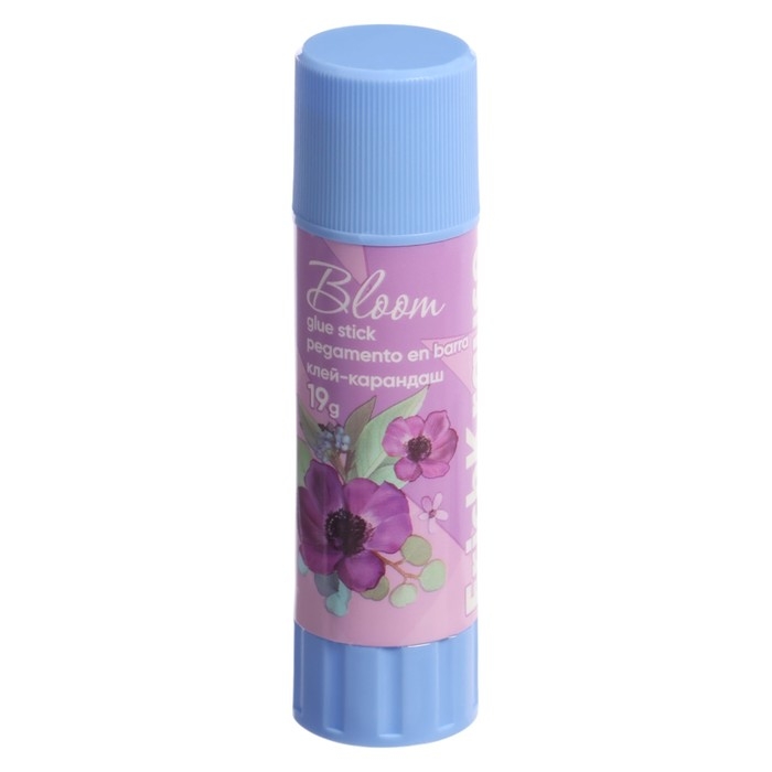 Клей-карандаш 19г ErichKrause EasyStick "Pastel Bloom" PVP, экономичный расход, микс