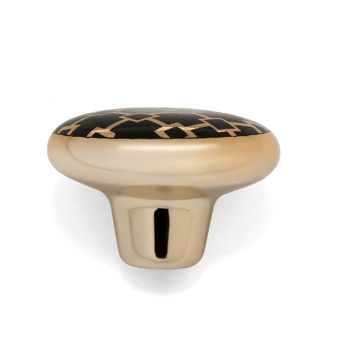 Ручка-кнопка CAPPIO, d=39 мм, цвет золото, 8 шт.