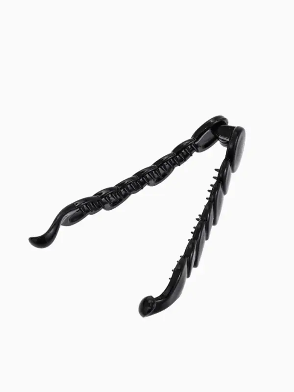 Банан для волос &laquo;Классика&raquo;, овалы, 10 см, чёрный