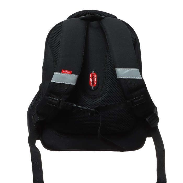 Рюкзак каркасный, 36 х 28 х 20 см, Grizzly RAz-387, чёрный RAz-387-3_1 Рюкзак каркасный, 36 х 28 х 20 см, Grizzly RAz-387, чёрный RAz-387-3_1