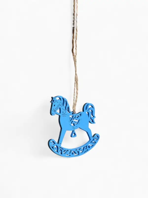 Набор ёлочных украшений Набор ёлочных украшений "Лошадки" резные 9х8 см, Ассорти, 5 шт.