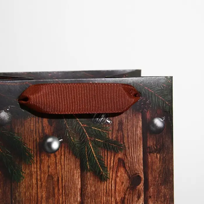 Пакет подарочный под бутылку «Счастья и удачи», 13×36×10 см