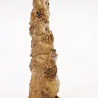 Садовая фигура из полистоуна &laquo;Трио сов&raquo;, 11.5&times;9.5&times;30 см, Greengo
