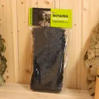 Мочалка &laquo;Мочало банное&raquo;, 45&times;12 см, чёрная, МИКС
