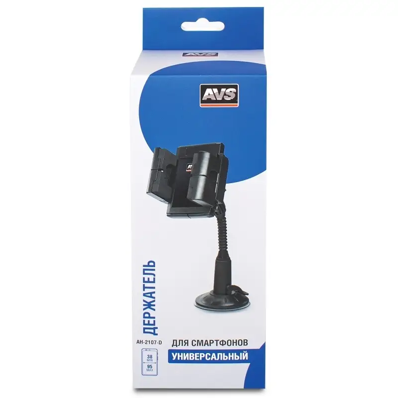 Держатель для смартфонов телескопический на приборную панель AVS AH-2107-D