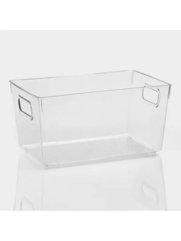 Контейнер для холодильника RICCO, 26.5&times;16.8&times;13 см, прозрачный