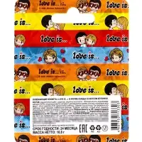 Освежающие конфеты Love is, со вкусом клубники в блистере, 10.8 г