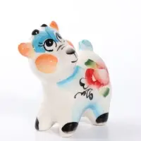 Фигурка фарфоровая &laquo;Козлик Богдан&raquo;, гжель, 6.5&times;6&times;3.5 см, МИКС