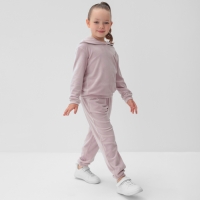 Костюм детский (толстовка, брюки) KAFTAN "Basic line" размер 32 (110-116см), лиловый