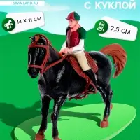 Игровой набор лошадка с куклой, с аксессуарами