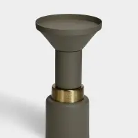 Подсвечник на 1 свечу текстурный &laquo;Графитовый&raquo;, 10.5&times;10.5&times;19.5 см