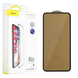Защитное стекло для iPhone XS 3D Anti-Blue Baseus черное