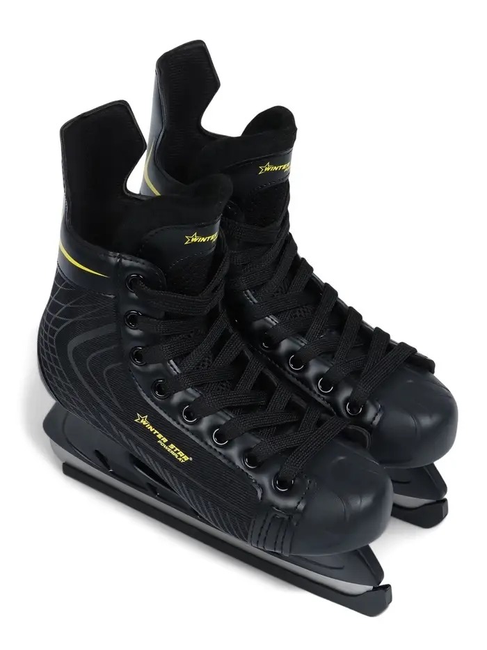 Коньки хоккейные Winter Star Powerplay Yellow, размер 39