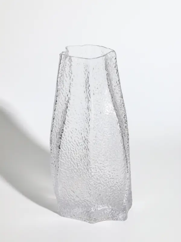 Ваза стекло настольная  Ваза стекло настольная "Дженис" 25х12х8 см, прозрачный