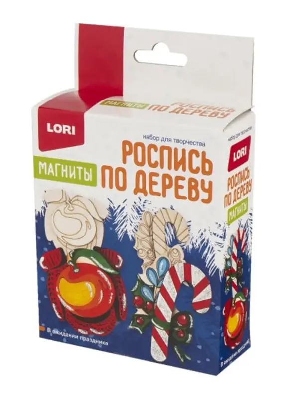 Роспись по дереву.Магниты "В ожидании праздника" Фнн-048