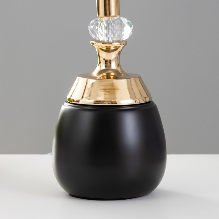 Настольная лампа Настольная лампа "Лейла" Е27 40Вт черно-золотой 25х25х41 см RISALUX