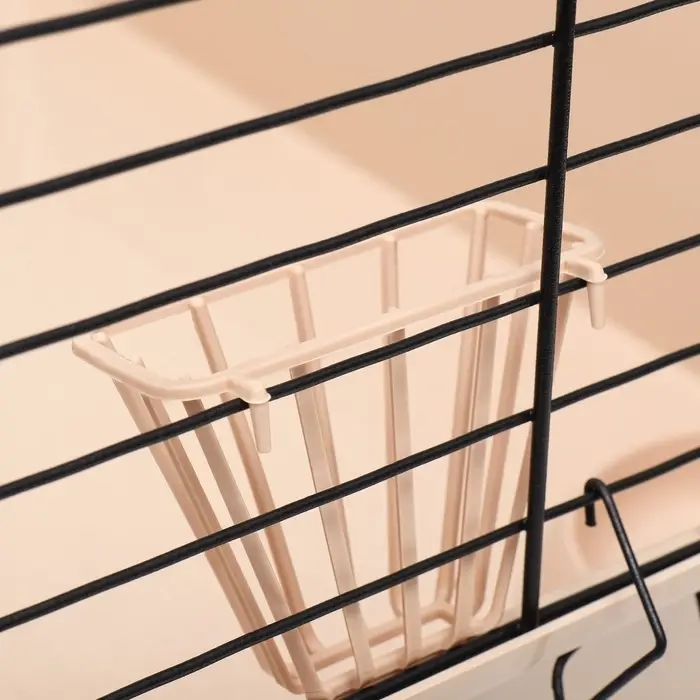 Клетка для кроликов, морских свинок &laquo;Пижон&raquo; №4 складная, 80&times;50&times;47 см, бежевая