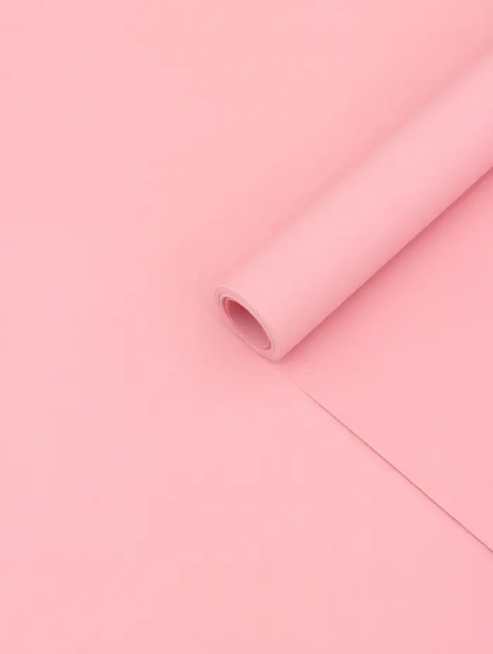 Бумага упаковочная крафт, двусторонняя, розовый, 0.68&times;10&plusmn;5% м