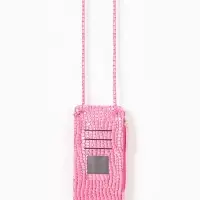 Сумка на магните, с длинным ремнём, 10&times;2.5&times;20 см, розовая