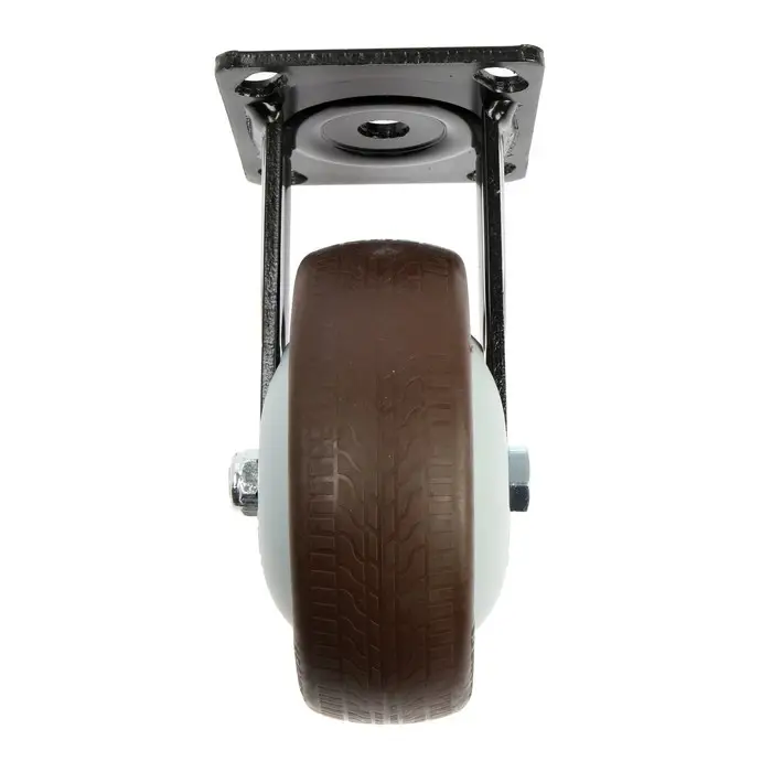 Колесо для транспортных тележек ТУНДРА, d=150 мм, на площадке, покрытие TPR=