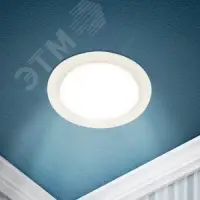 Светильник светодиодный встраиваемый LED 17-9-3K круглый 9Вт 3000К