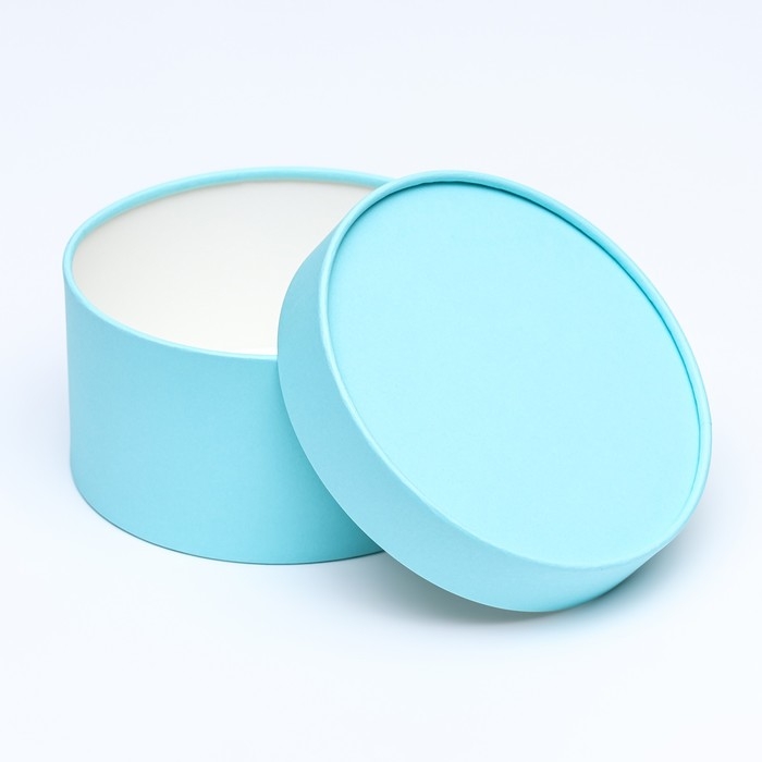 Подарочная коробка Подарочная коробка "Аквамарин" голубой, завальцованная без окна, 18 х 10 см