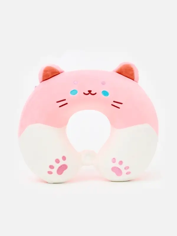 Мягкая игрушка - антистресс подголовник "Кошечка" 32 см