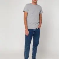Футболка мужская T-bolka Stretch, серый меланж, размер S