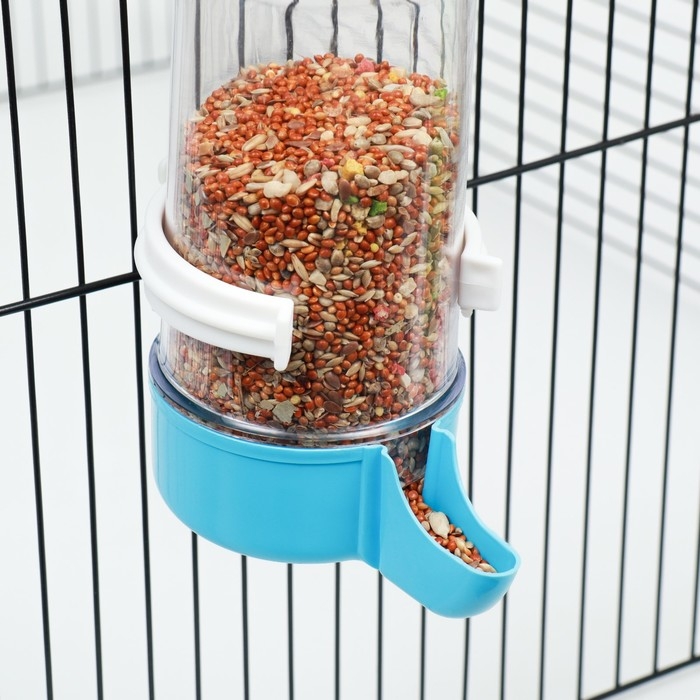 Поилка для птиц 7,3 х 15 см, 480 мл, синяя Поилка для птиц 7,3 х 15 см, 480 мл, синяя