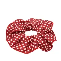 Резинка для волос "Орбита гранд" горох, 15 см, бело-красный