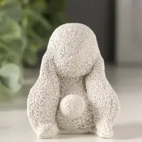 Статуэтка "Кролик с анютиными глазками" 6х6х4, цветной