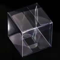 Складная прозрачная коробка из PVC, для упаковки подарков, 8×8×8 см