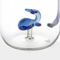 Кружка &laquo;Серен. Кит&raquo;, 350 мл, с фигуркой, боросиликатное стекло, прозрачная
