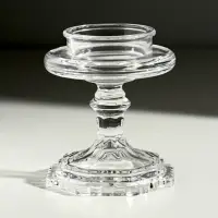 Подсвечник стекло на 1 свечу "Бокал на ножке" прозрачный 8,5х8,5х9 см