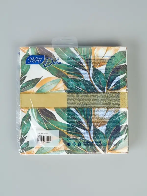 Салфетки бумажные трёхслойные «Малахит», 33х33, 20 шт Салфетки бумажные трёхслойные «Малахит», 33х33, 20 шт