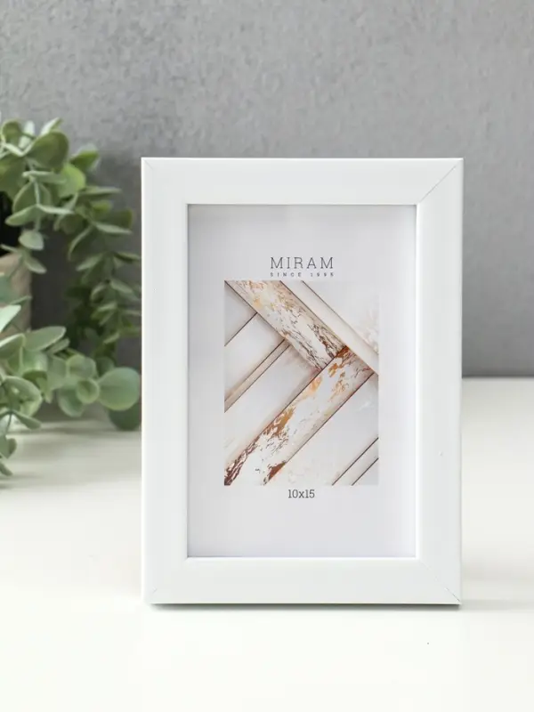 Фоторамка для фото 10&times;15 см &laquo;МИРАМ&raquo;, пластик, белый