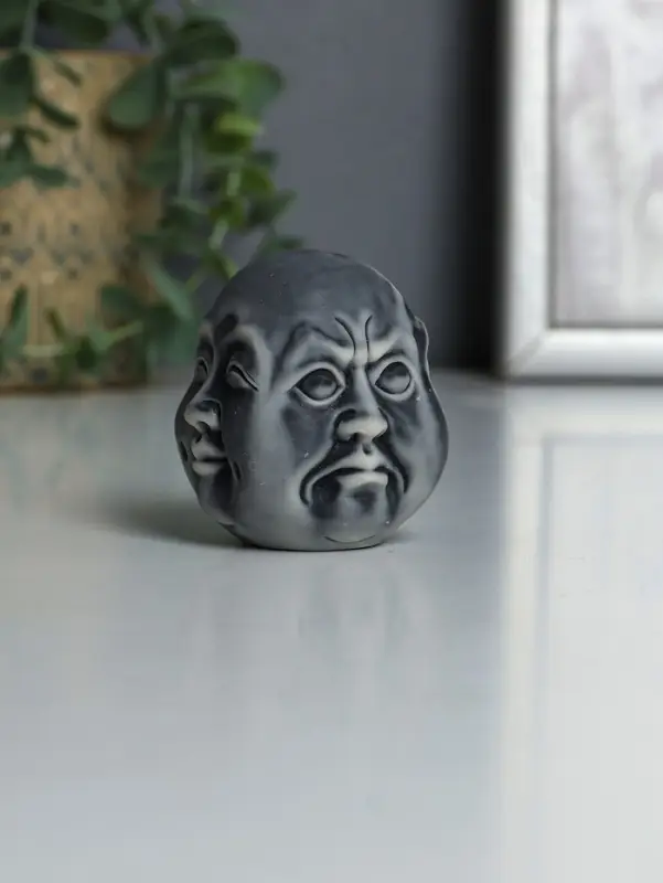 Фигурка &laquo;Многоликий Будда&raquo;, мраморная крошка, 6 см