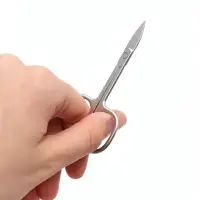Ножницы маникюрные, загнутые, широкие, 8.7 см