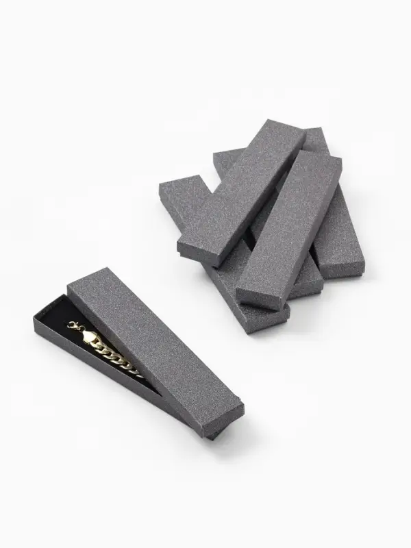 Набор коробочек подарочных 6 шт. под браслет/цепочку &laquo;Блеск&raquo;, 21&times;4 см, цв чёрный (7892893)   1096359