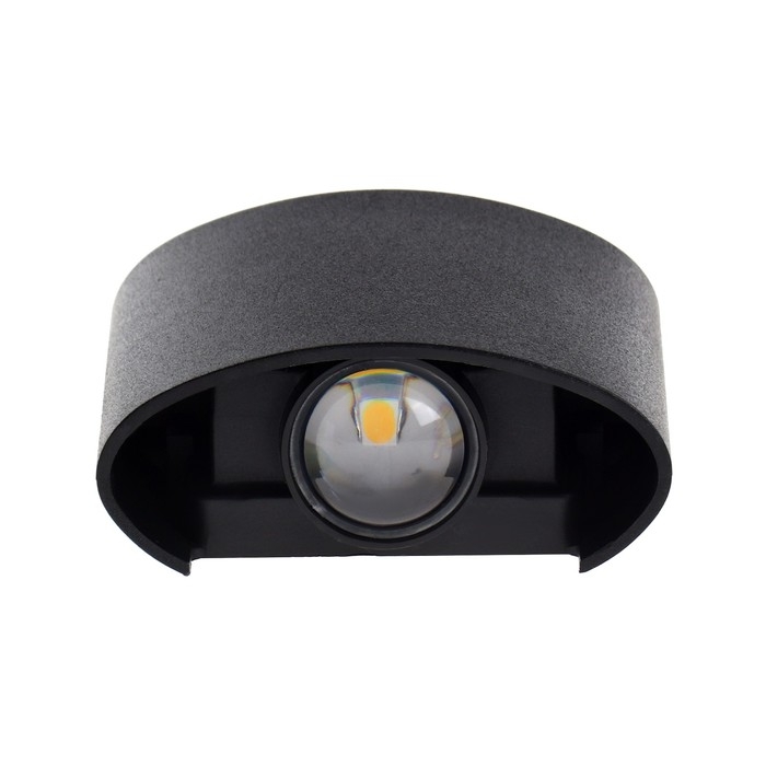 Светильник фасадный «Полусфера», FSD-075, 2 Вт, 3000К, 1 луч, IP65, 220 В, пластик, черный   1008420 Светильник фасадный «Полусфера», FSD-075, 2 Вт, 3000К, 1 луч, IP65, 220 В, пластик, черный   1008420