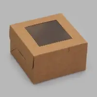 Коробка 10,2 х 10,2 х 5,9 см Бурая (фас 20шт)