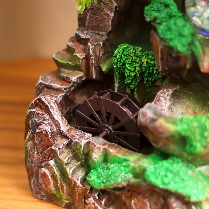 Фонтан Фонтан "Каменная лестница под деревом" 29х16 см (с подсветкой)