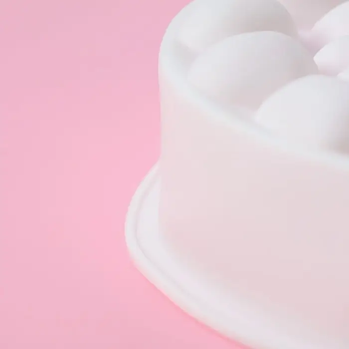 Форма для муссовых десертов и выпечки Доляна &laquo;Камешки&raquo;, силикон, 19.5&times;5.5 см, белая