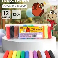 Воздушный пластилин, прыгающий &laquo;Союзмультфильм&raquo;, 12 цветов