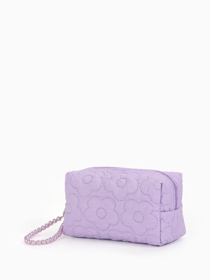 Косметичка дор Цветок 17*6*9, отд на молнии, сиреневый