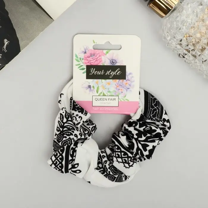 Резинка для волос Резинка для волос "Орбита" орнамент галант, 10 см, микс