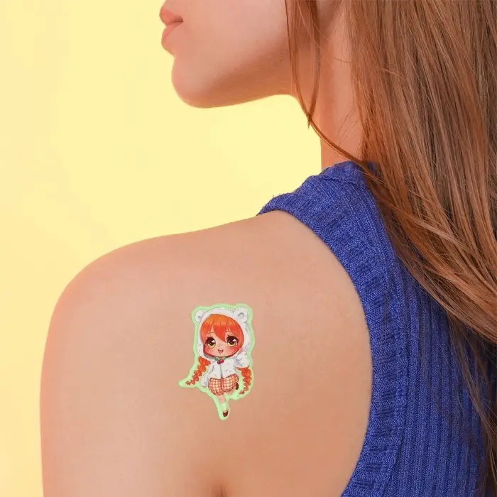 Переводные татуировки детские «Аниме», светятся в темноте, 14×21 см Переводные татуировки детские «Аниме», светятся в темноте, 14×21 см