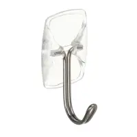 Крючки самоклеящиеся тм VETTA, PS, металл, прозрачные, 6шт