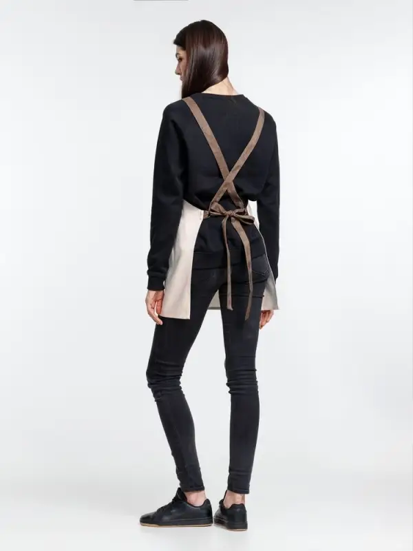 Фартук Settle In, светло-бежевый (молочный)