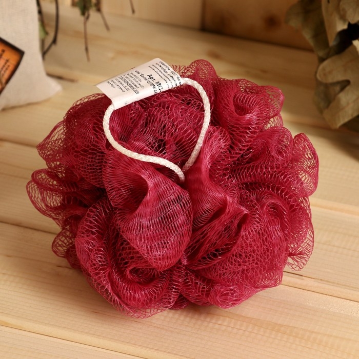 Мочалка банная "Бантик" супермакси, микс